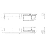 TACO Command Ratchet Hinge - 18-1/2" - 316 Stainless Steel Polished w/Hard Stop