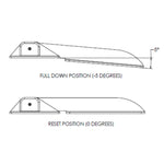 TACO Command Ratchet Hinge - 18-1/2" - 316 Stainless Steel Polished w/Hard Stop