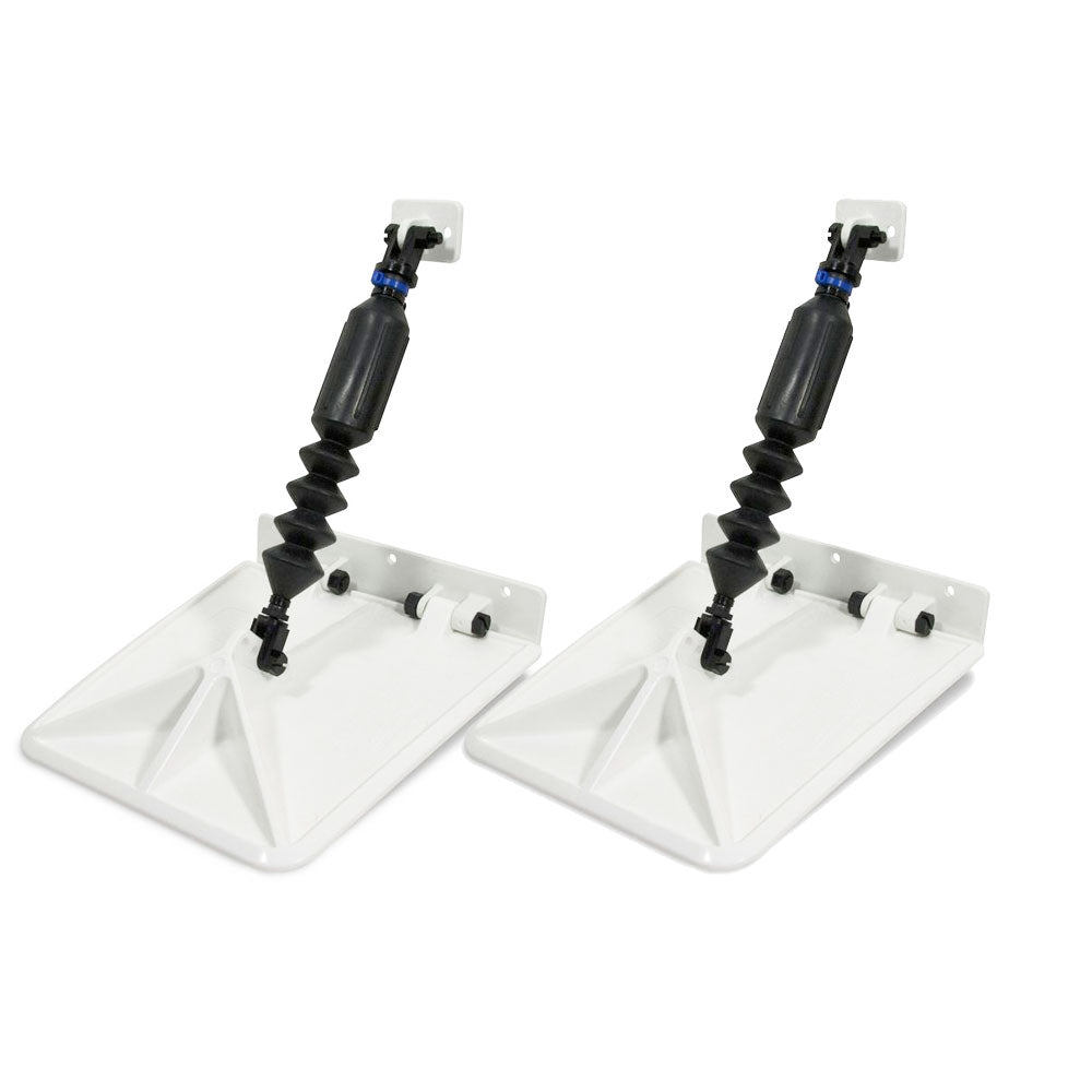 Lectrotab Smart Tabs SX 9.5” x 10” f/15-18‘ Boat w/60 - 135HP - White