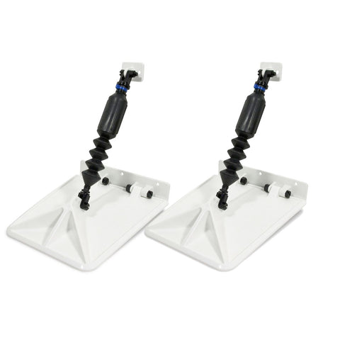 Lectrotab Smart Tabs SX 9.5” x 10” f/15-18‘ Boat w/60 - 135HP - White
