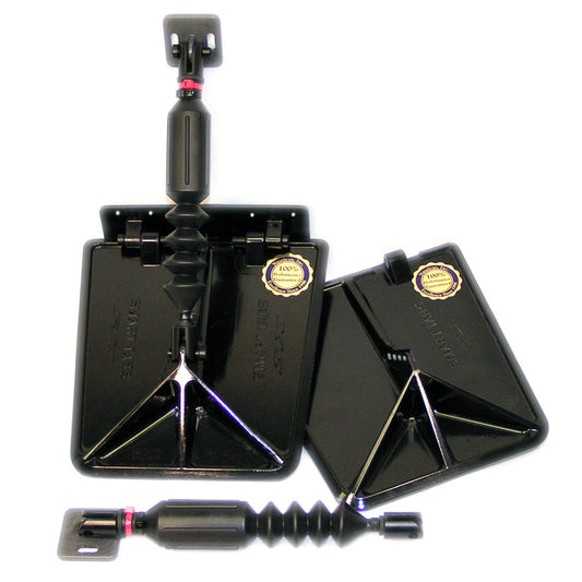 Lectrotab Smart Tab SX Composite Trim Tabs 9.5” x 10” f/12-16’ Boat w/40 - 80HP - Black