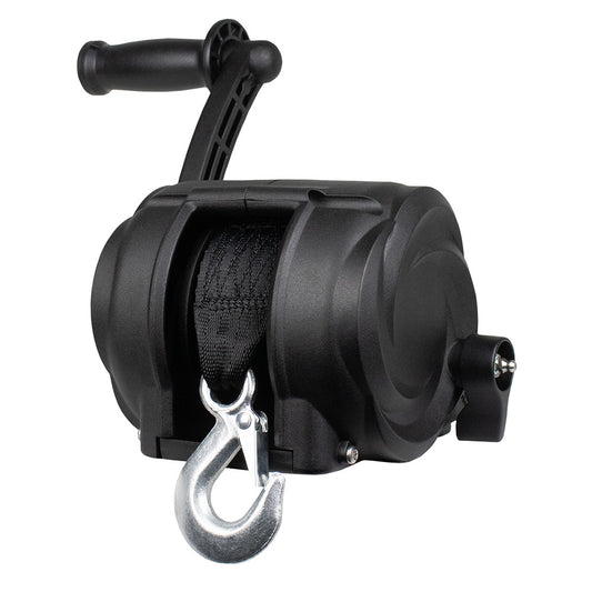 Powerwinch Premier Series Winch 2000lb, 8", Crank Arm - Carbon Black