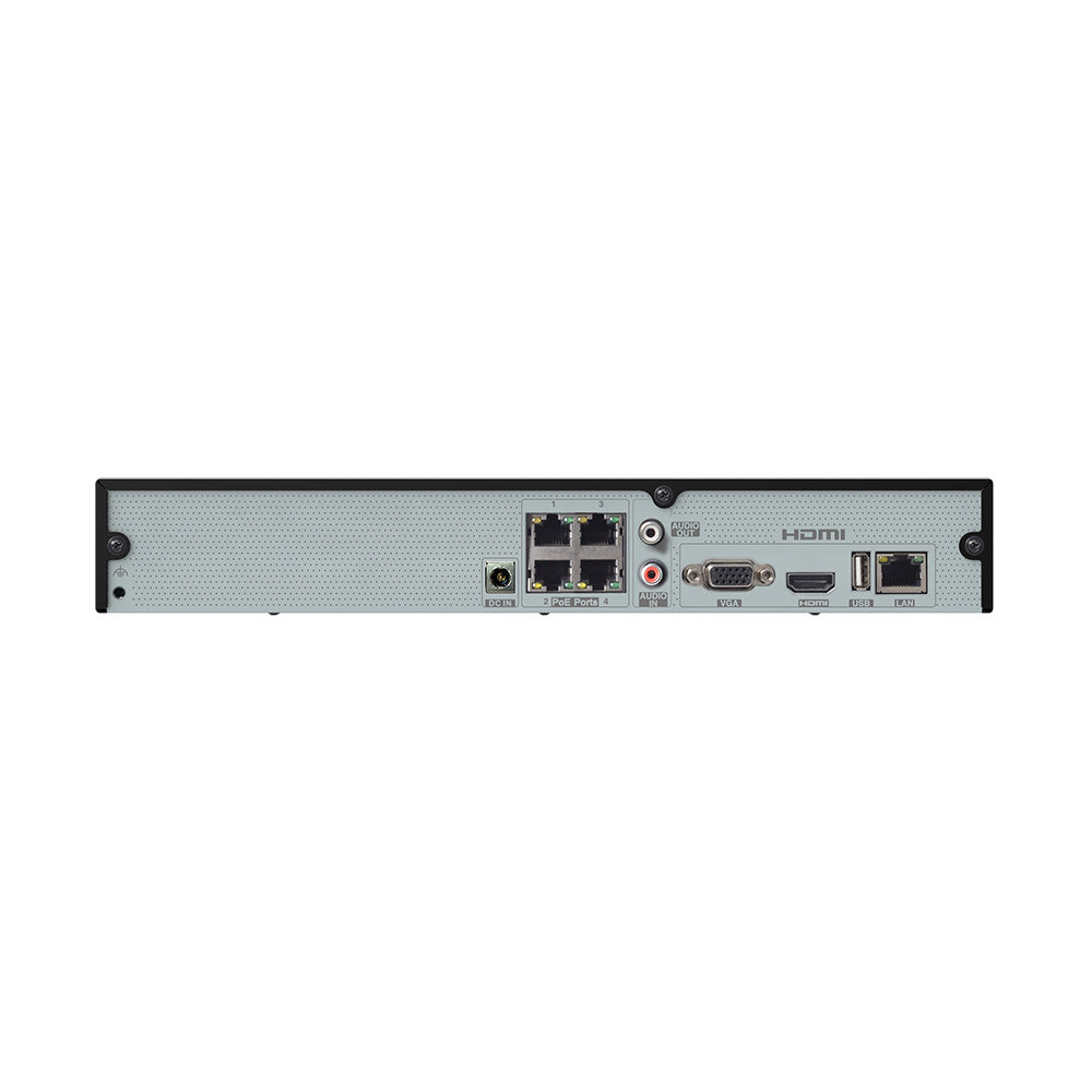 Speco 4-Channel 4K H.265 NVR w/POE & 1 SATA - NDAA - 2TB