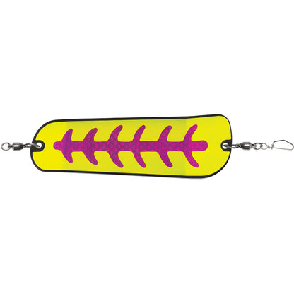 Luhr-Jensen Money Roll Flasher - 8-1/4" - Nuclear Carbon Glow