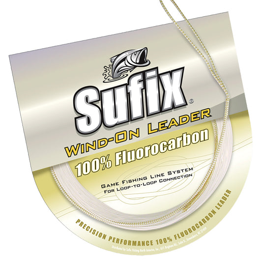 Sufix Wind-On 100% Clear Fluorocarbon Leader - 50lb - 11 yds