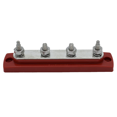 Bluewater Common Stud Busbar 4 Gang - Red