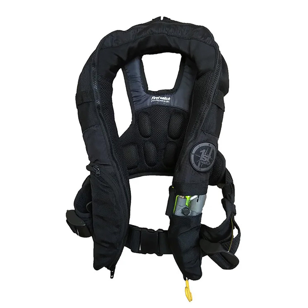 First Watch Auto/Manual Convertible 38G Inflatable PFD - Black