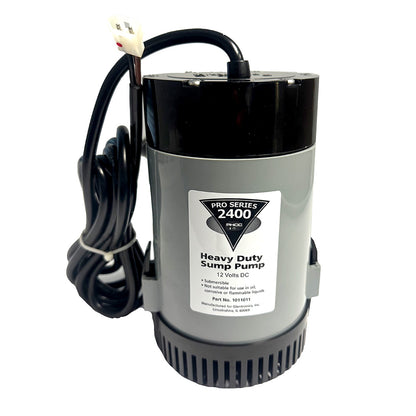 Johnson Pump Pro Series 2400 GPH Replacement Sump Pump - 12V - 2400GPH w/10' Lift, 1.5" Discharge