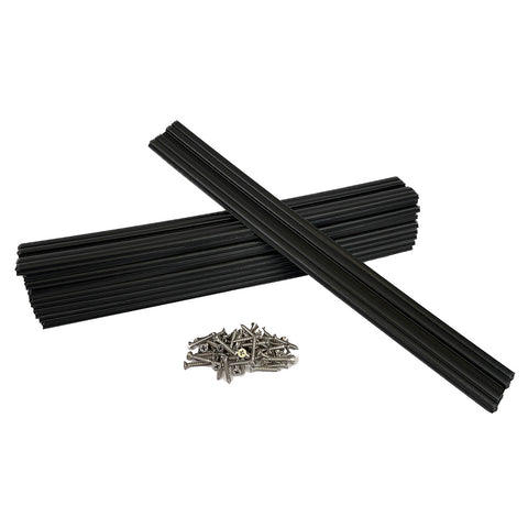 Caliber Marine Slides 1.5"x15" Black *10-Pack