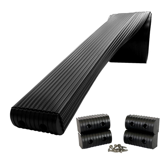 Caliber BunkWrap Kit - Black 16' x 2" x 4" Roll + 4 Caps + HRDW Roll + 4 Endcaps & Stainless Steel Hardware