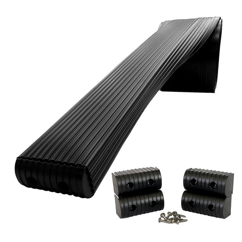 Caliber BunkWrap Kit - Black 16' x 2" x 4" Roll + 4 Caps + HRDW Roll + 4 Endcaps & Stainless Steel Hardware