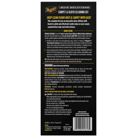 Meguiar's Quik Solutions Carpet & Cloth Cleaning Kit
