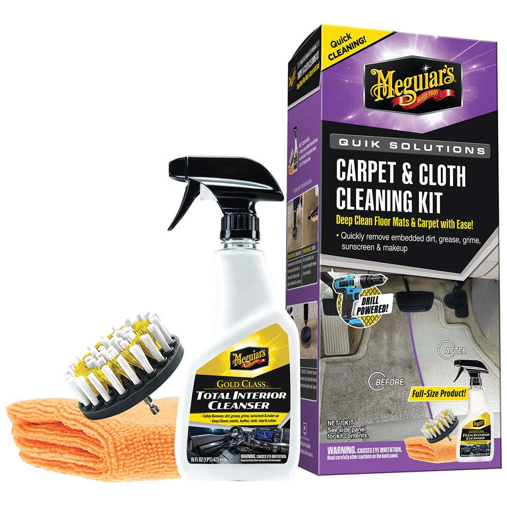Meguiar's Quik Solutions Carpet & Cloth Cleaning Kit