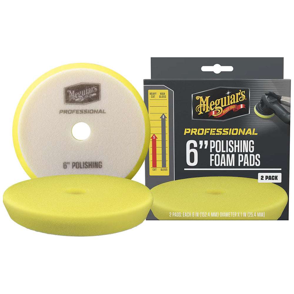 Meguiar's Professional 6" Polishing Foam Pads *2-Pack