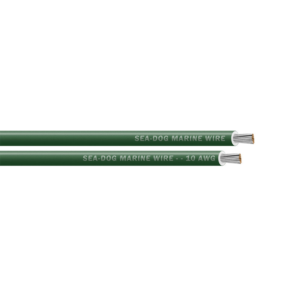 Sea-Dog 10 AWG Green Primary Wire - 100'