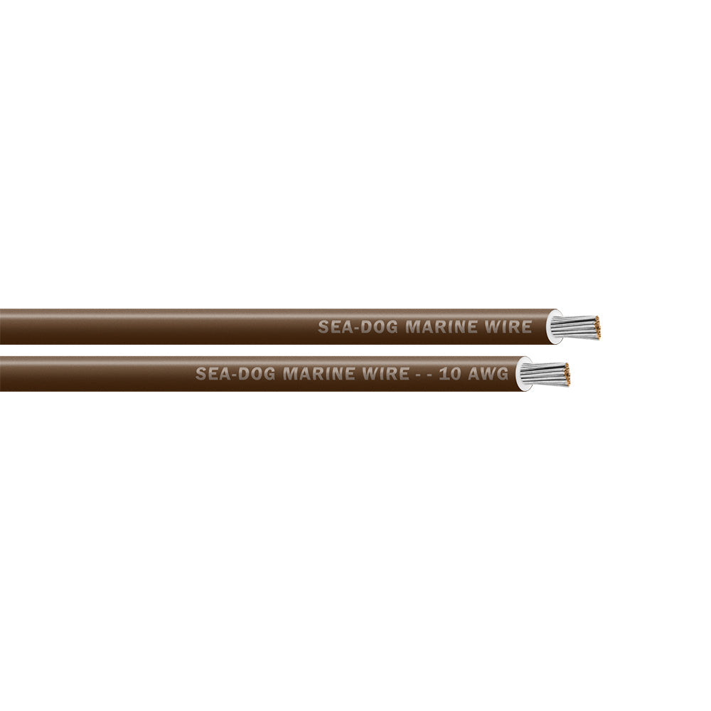 Sea-Dog 10 AWG Brown Primary Wire - 25'