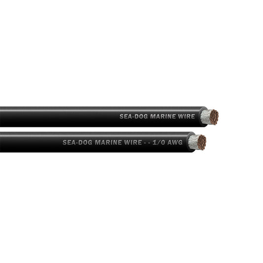 Sea-Dog 1/0 AWG Black Battery Cable - 25'