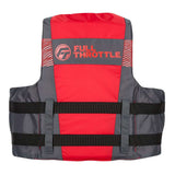 Full Throttle Adult Nylon Life Jacket - 2X/4X - Red/Black