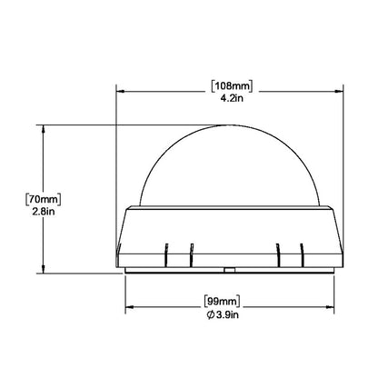 Ritchie XP-98W X-Port Tactician Compass - Surface Mount - White