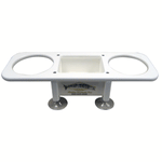 Deep Blue Marine Double Drink Holder w/Center Storage