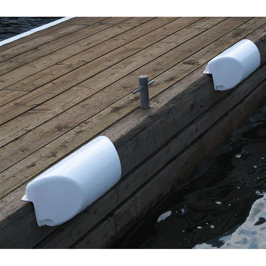 Dock Edge Dolphin Dockside Bumper 7" x 16" Straight - White