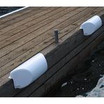 Dock Edge Dolphin Dockside Bumper 7" x 16" Straight - White