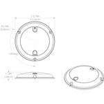 Lumitec TouchDome - Dome Light - Polished SS Finish - 2-Color White/Blue Dimming