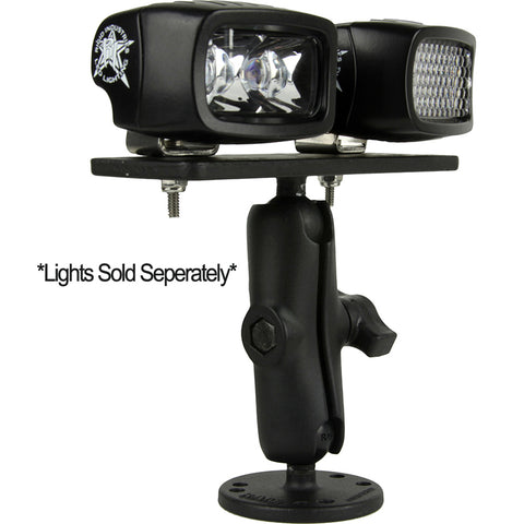 RIGID Industries RAM Bolt Down 3.7" Arm - 6.25" x 2" Plate