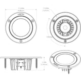 Lumitec Shadow - Flush Mount Down Light - White Finish - Spectrum RGBW