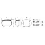 Hella Marine NaviLED Port & Starboard Pair - 2nm - Colored Lens/White Housing