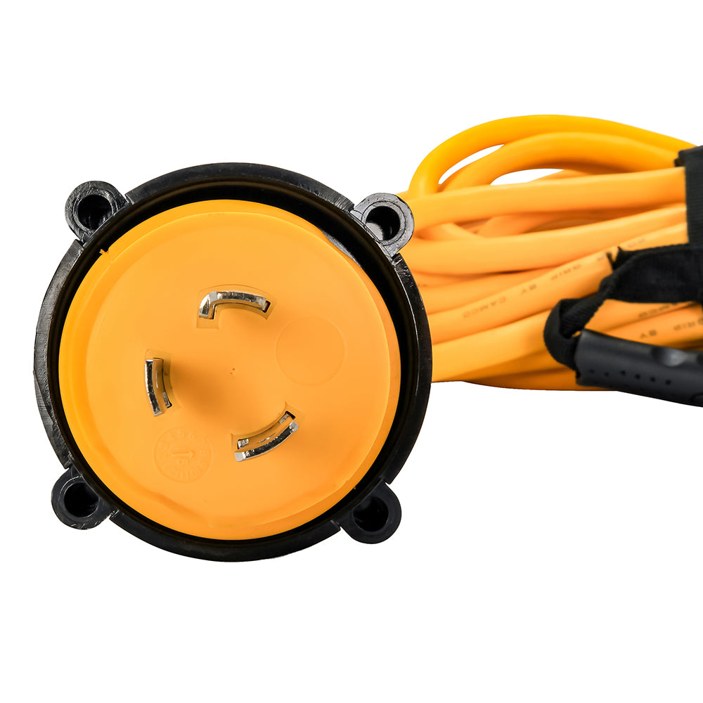 Camco 30 Amp Power Grip Marine Extension Cord - 50' M-Locking/F-Locking Adapter