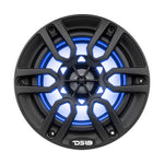 DS18 HYDRO 6.5" 2-Way Marine Speakers w/RBG LED Lights 300W - Matte Black