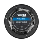 DS18 HYDRO 6.5" 2-Way Marine Speakers w/RBG LED Lights 300W - Matte Black