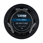 DS18 HYDRO 8" 2-Way Marine Speakers w/RGB LED Lights 375W - Matte Black