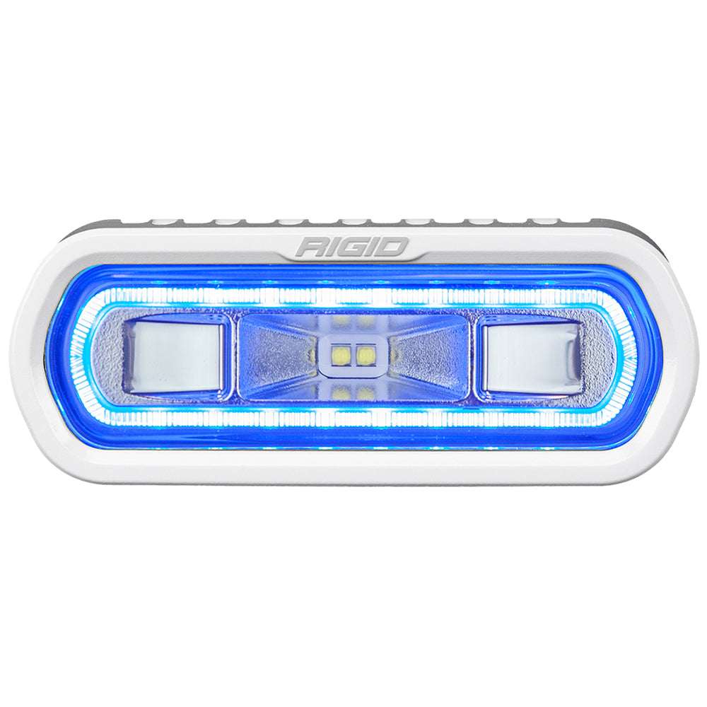 RIGID Industries SR-L Series Marine Spreader Light - White Surface Mount - White Light w/Blue Halo