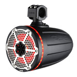 DS18 8" Neodymium Marine Towers w/Built-in Passive Radiator, 1" Driver & RGB LED Light - Black