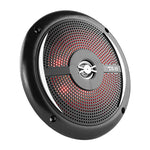 DS18 HYDRO 6.5" 2-Way Marine Slim Speakers w/RGB LED Lighting 100W - Black