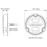 Hella Marine Apelo A2 RGB Underwater Light - 3000 Lumens - Bronze Housing - White Lens w/Edge Light