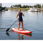 Aqua Leisure 10' Inflatable Stand-Up Paddleboard Drop Stitch w/Oversized Backpack f/Board & Accessories