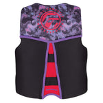 Full Throttle Youth Rapid-Dry Flex-Back Life Jacket - Pink/Black