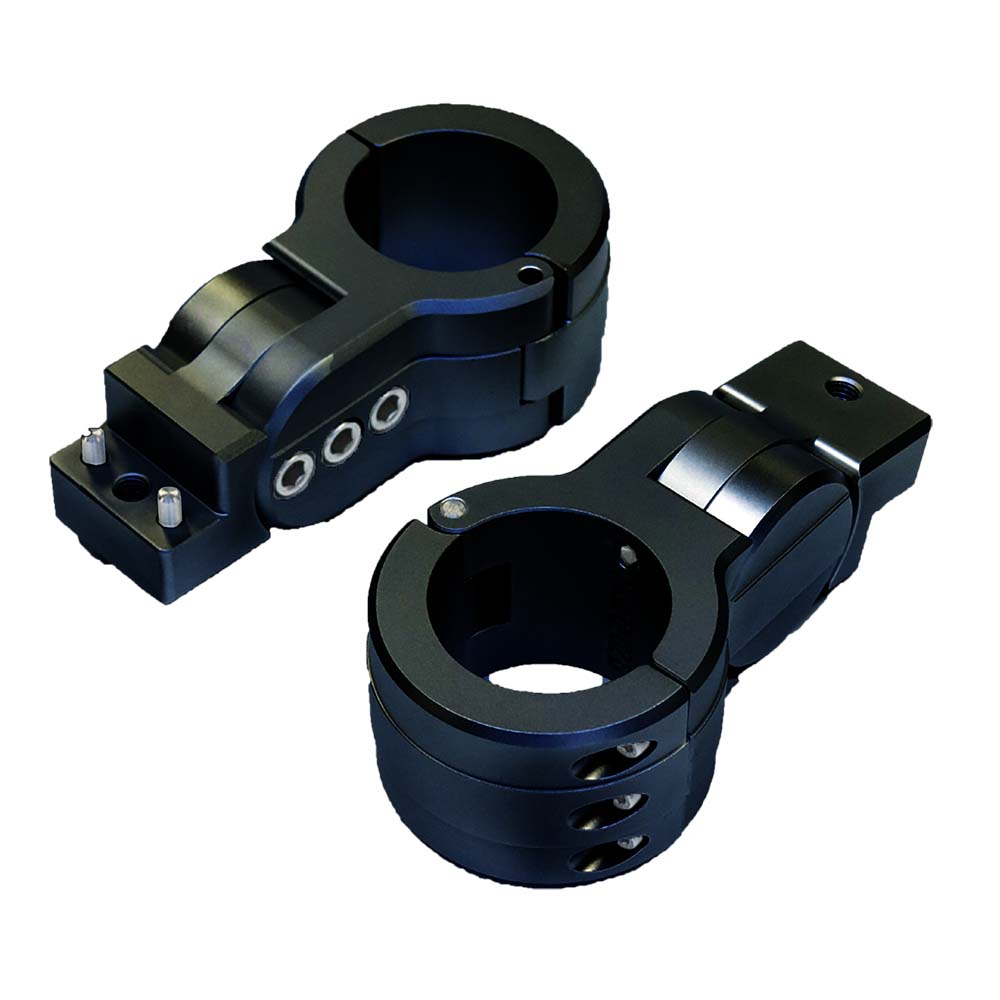 PTM Watersports Board Rack Mounts - 2.38" Pipe Clamp -Black