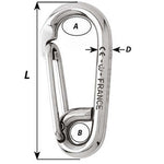 Wichard Symmetric Carbine Hook - Length 100mm - 13/32"