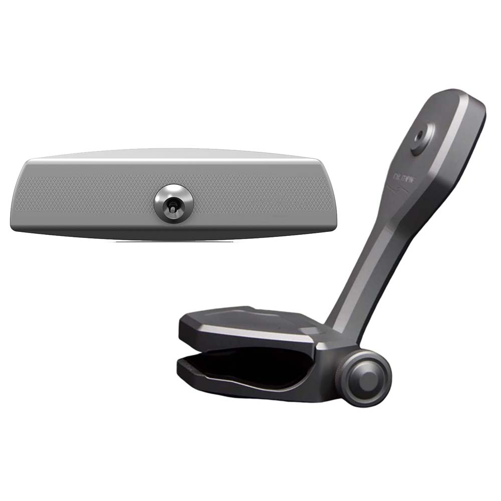 PTM Watersports Mirror/Bracket Kit w/VR-140 Elite Mirror & ZXR-361 (Titanium Grey)