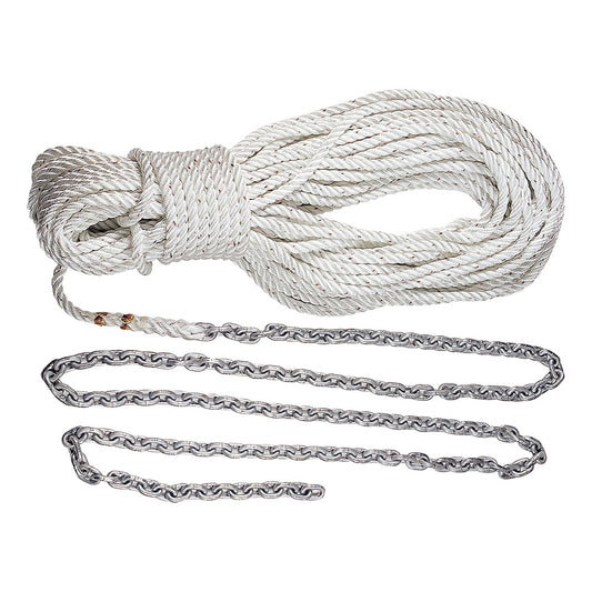 Lewmar Anchor Rode 5' of 1/4" G4 Chain & 100' of 1/2" Rope w/Shackle
