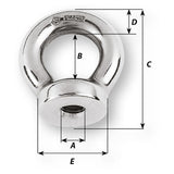 Wichard 10mm Eye Nut - Thread M10 x 150mm