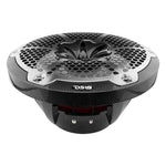 DS18 HYDRO 10" 2-Way Speakers w/Bullet Tweeter & Integrated RGB LED Lights - Carbon Fiber