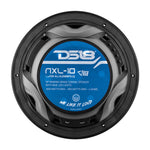 DS18 HYDRO 10" 2-Way Marine Speakers w/Bullet Tweeters & Integrated RGB LED Lights - Black