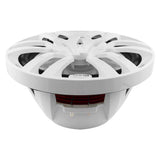 DS18 HYDRO 10" 2-Way Marine Speakers w/Bullet Tweeters & Integrated RGB LED Lights - White