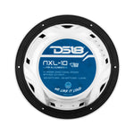 DS18 HYDRO 10" 2-Way Marine Speakers w/Bullet Tweeters & Integrated RGB LED Lights - White