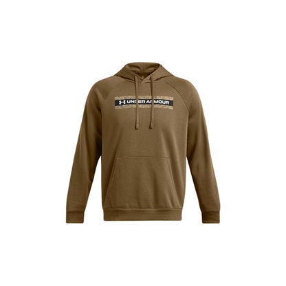 Men's Under Armour Rival Fleece Camo Chest Stripe Hoodie